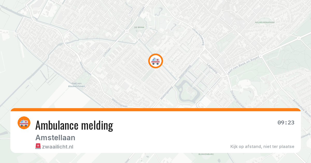Ambulance melding — 5 mei 2026