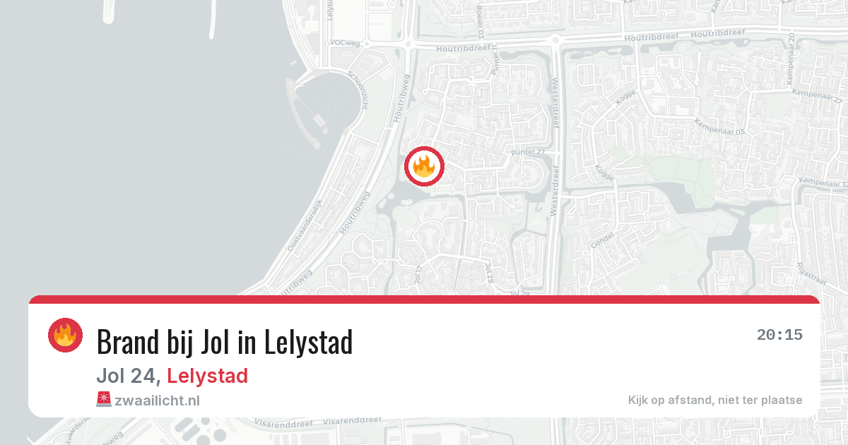 Brand bij Jol in Lelystad — 25 mrt 2026