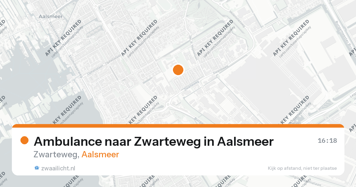 Ambulance naar Zwarteweg in Aalsmeer — 26 aug 2026