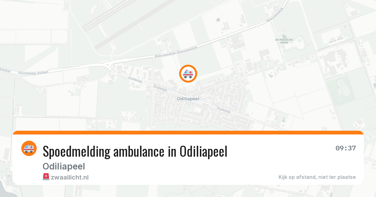 Spoedmelding ambulance in Odiliapeel — 4 aug 2026