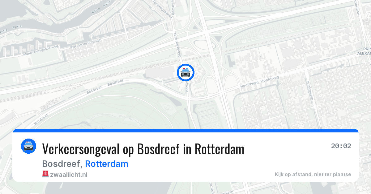 Verkeersongeval op Bosdreef in Rotterdam — 1 jul 2026