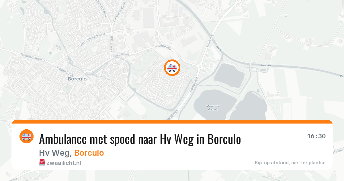 Ambulance met spoed naar Hv Weg in Borculo — 27 jul 2026