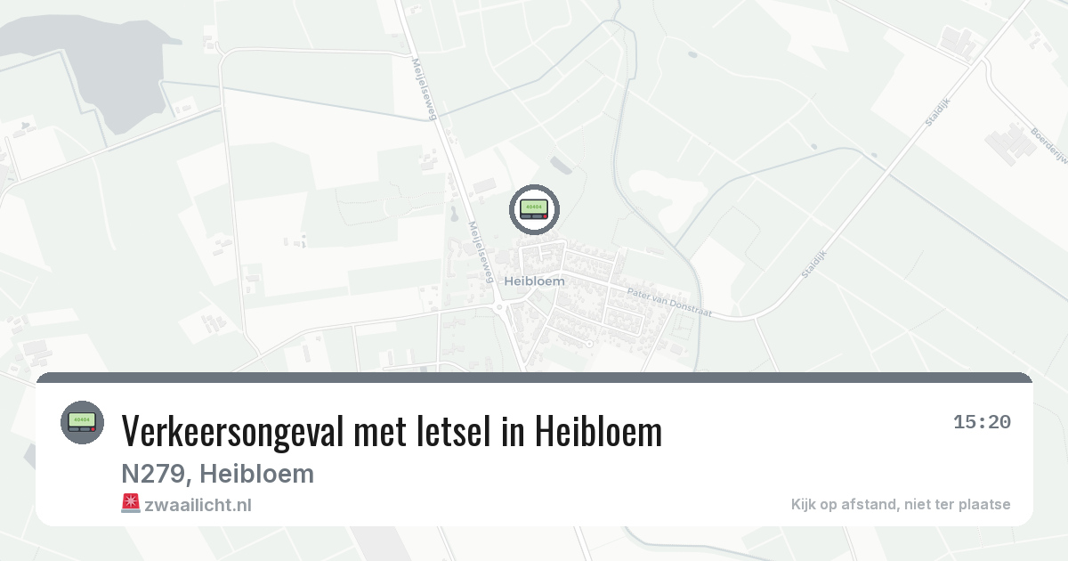 Verkeersongeval met letsel in Heibloem — 23 jun 2026
