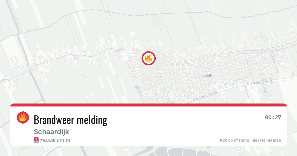 Brandweer melding — 20 jun 2026