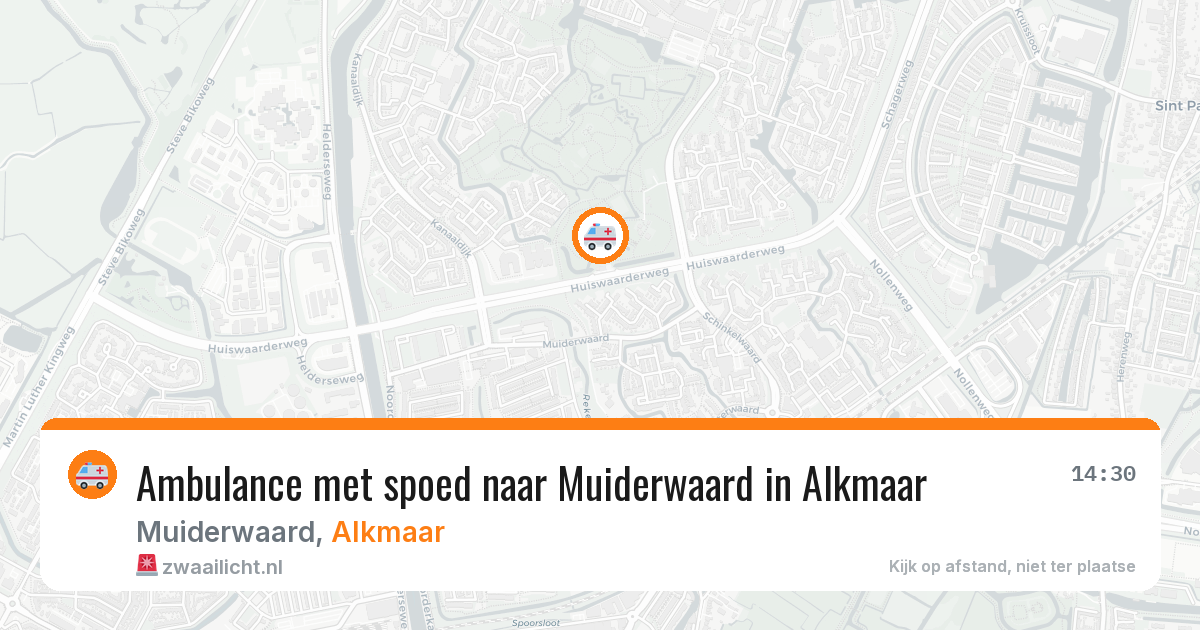 Ambulance met spoed naar Muiderwaard in Alkmaar — 5 jul 2026