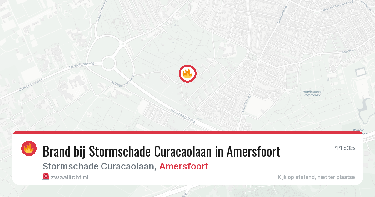 Brand bij Stormschade Curacaolaan in Amersfoort — 20 jun 2026
