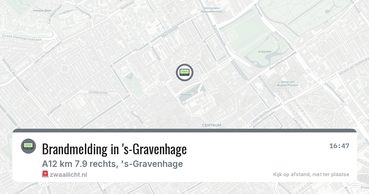 Brandmelding in 's-Gravenhage — 2 feb 2026