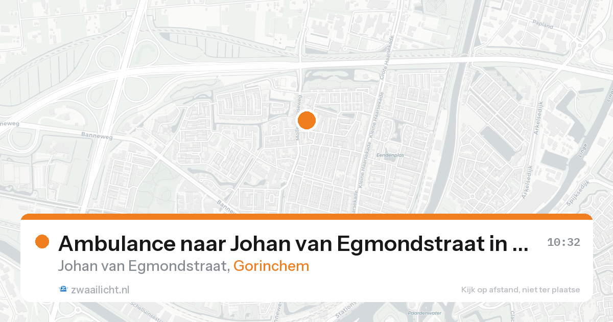 Ambulance naar Johan van Egmondstraat in Gorinchem — 21 aug 2026
