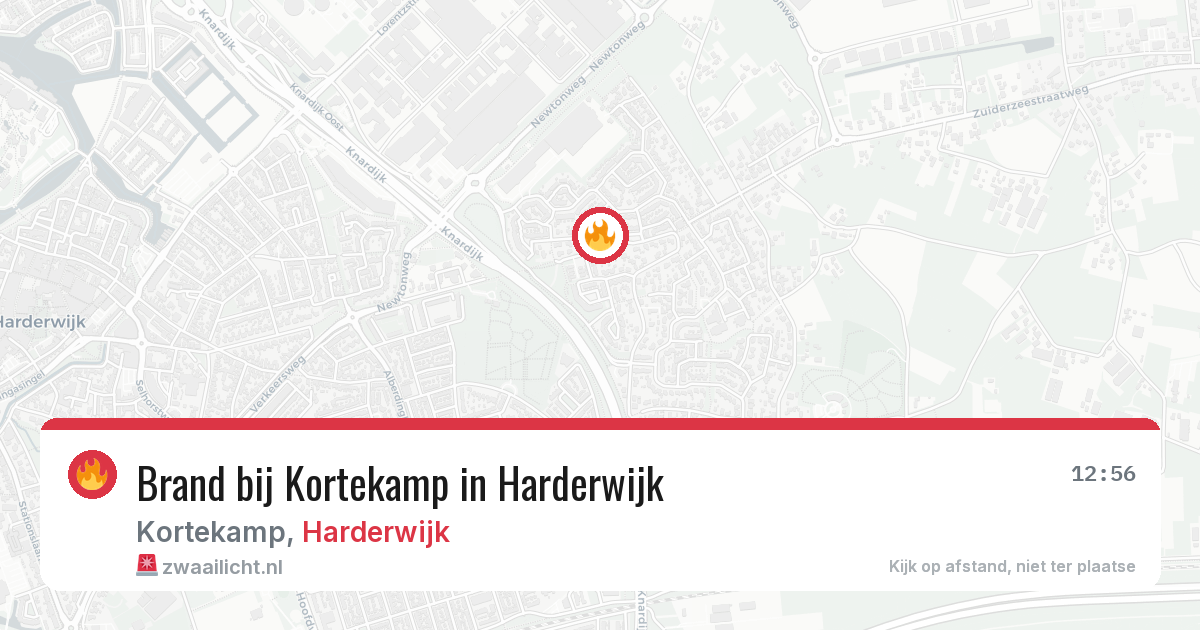 Brand bij Kortekamp in Harderwijk — 22 mei 2026