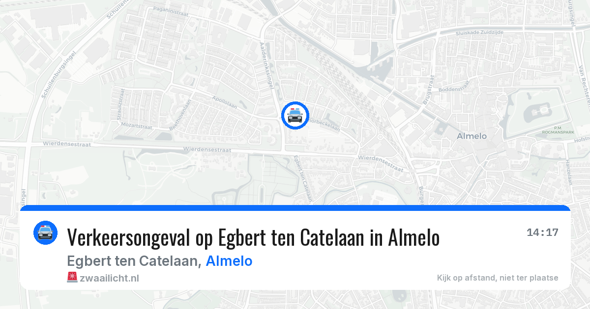Verkeersongeval op Egbert ten Catelaan in Almelo — 24 mrt 2026