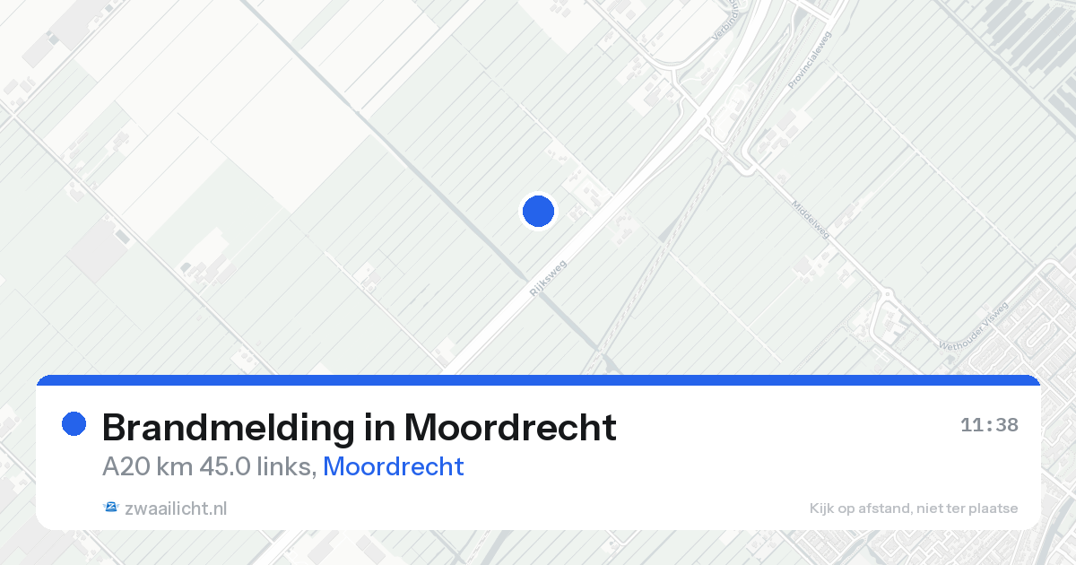 Brandmelding in Moordrecht — 21 aug 2026