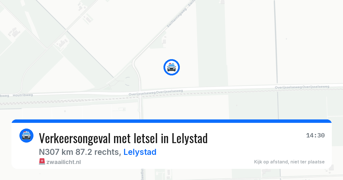 Verkeersongeval met letsel in Lelystad — 10 aug 2026