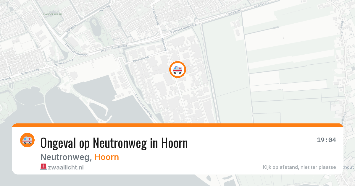 Ongeval op Neutronweg in Hoorn — 9 mei 2026