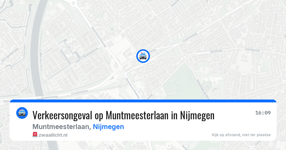 Verkeersongeval op Muntmeesterlaan in Nijmegen — 12 aug 2026