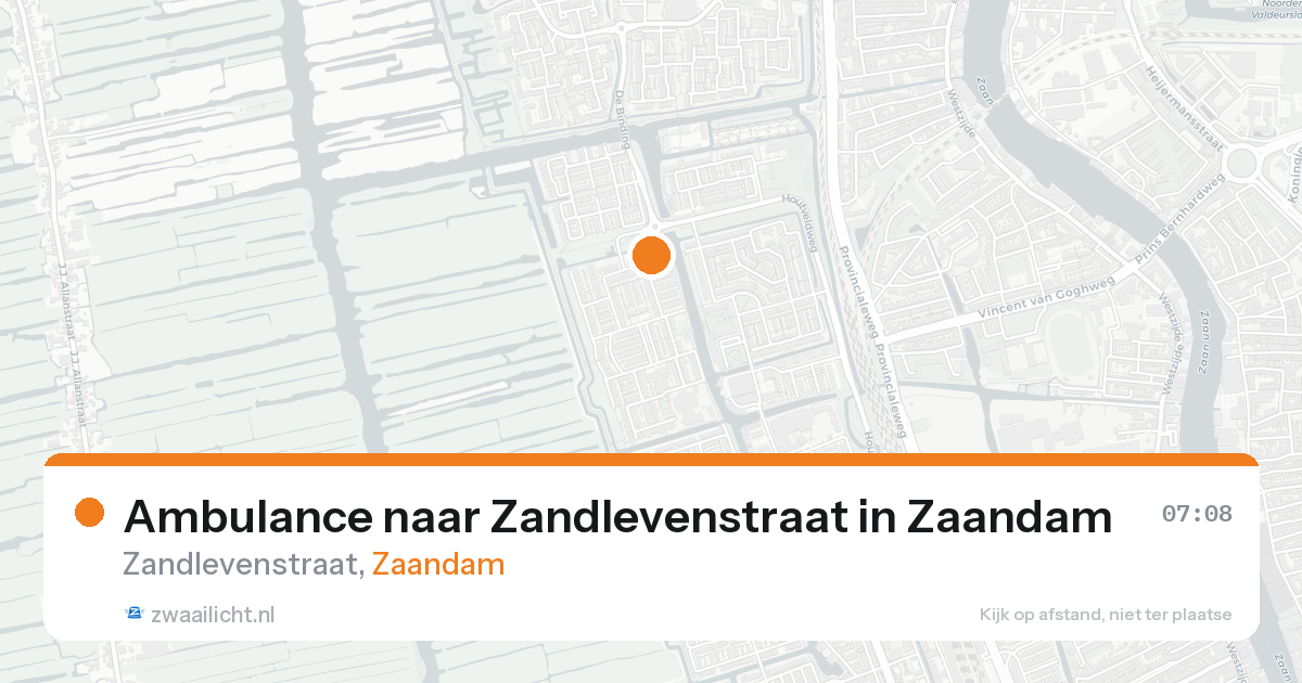 Ambulance naar Zandlevenstraat in Zaandam — 31 jan 2026