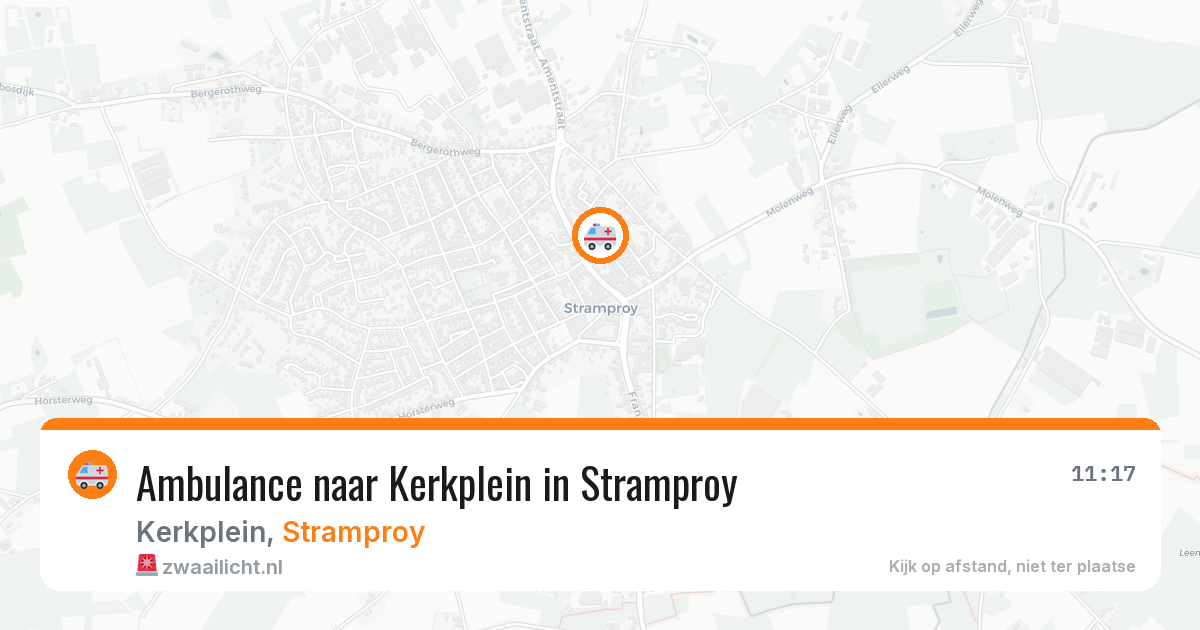 Ambulance naar Kerkplein in Stramproy — 30 jul 2026