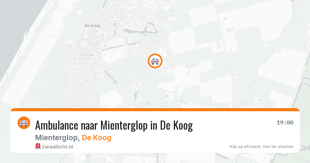 Ambulance naar Mienterglop in De Koog — 20 jun 2026