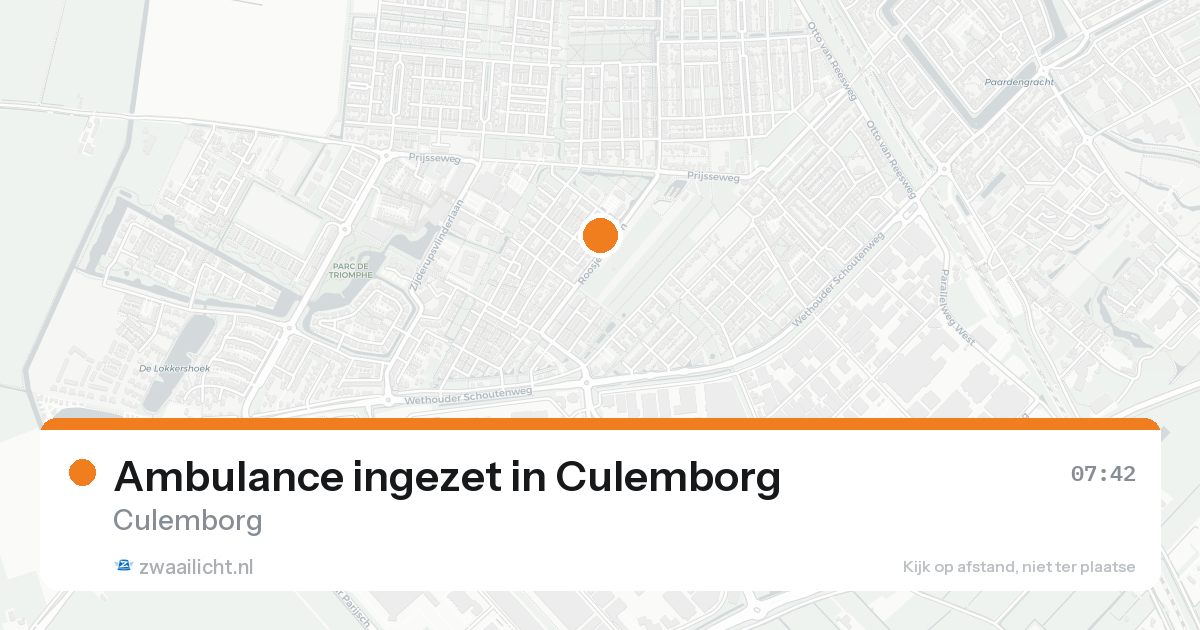 Ambulance ingezet in Culemborg — 15 aug 2026
