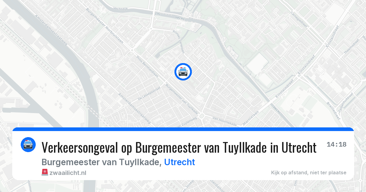 Verkeersongeval op Burgemeester van Tuyllkade in Utrecht — 6 mei 2026