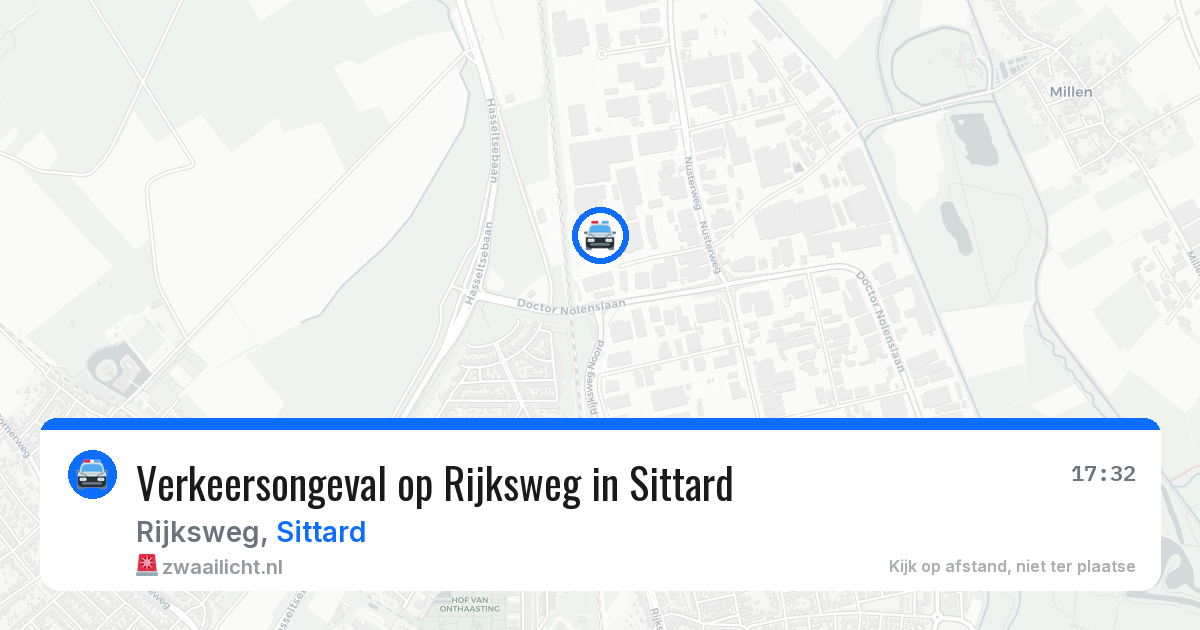 Verkeersongeval op Rijksweg in Sittard — 10 apr 2026