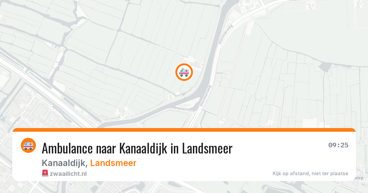 Ambulance naar Kanaaldijk in Landsmeer — 7 mei 2026