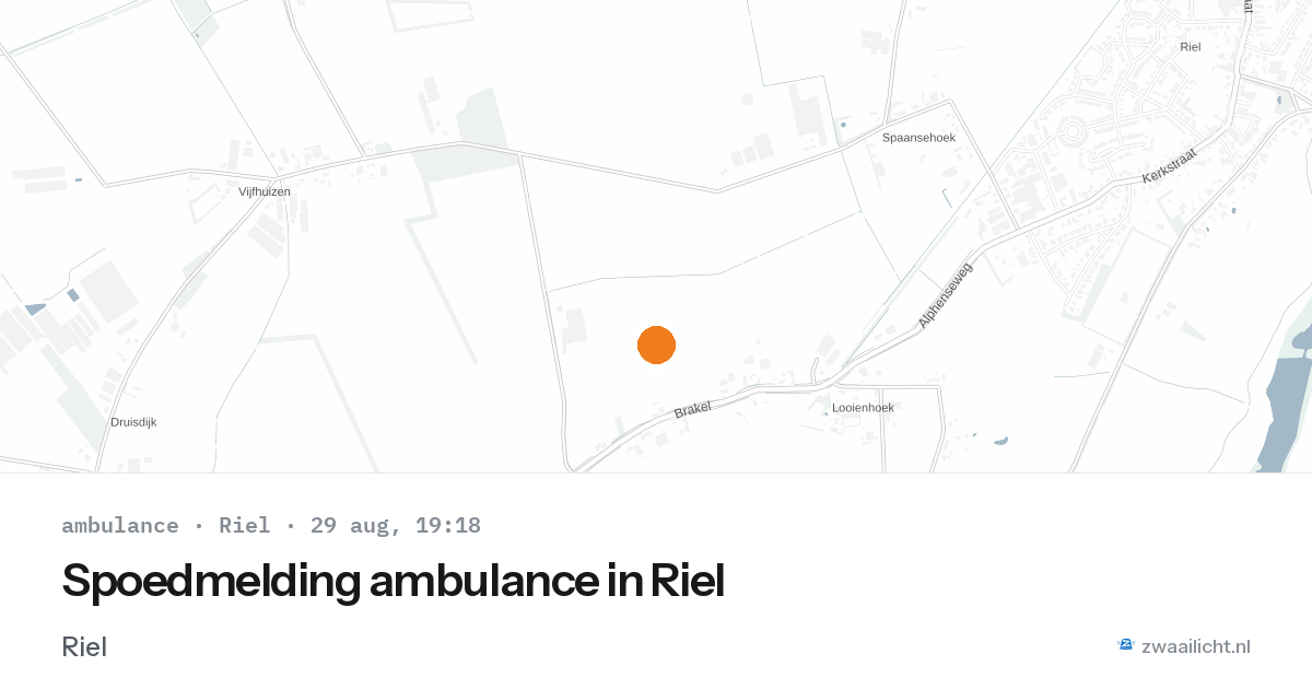 Spoedmelding ambulance in Riel — 29 aug 2026