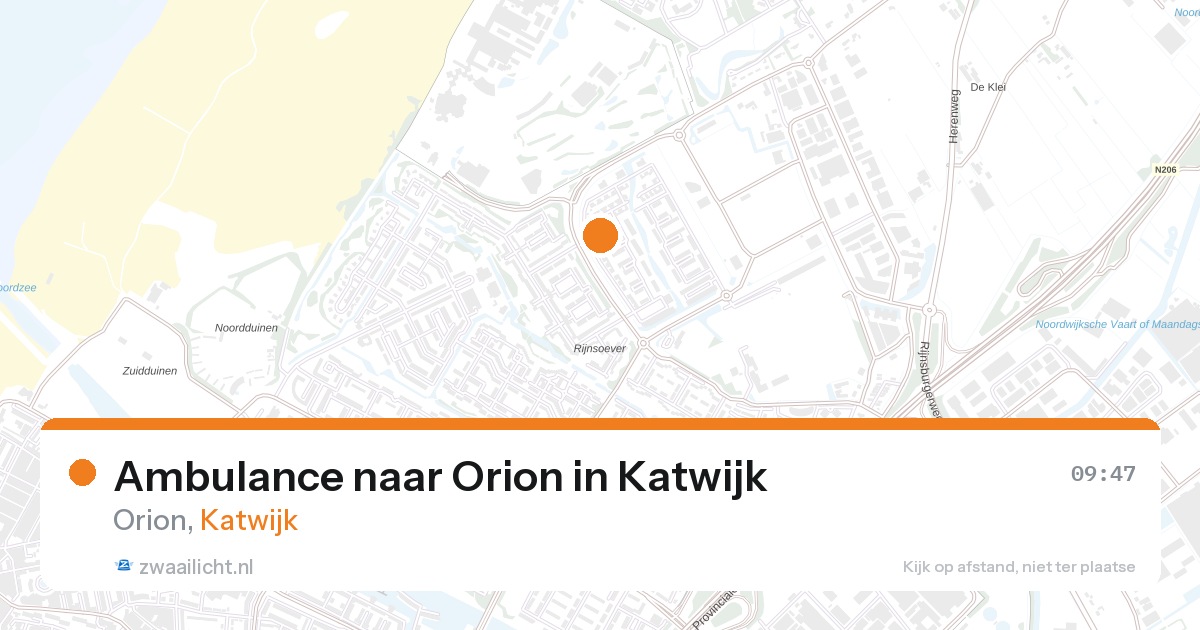 Ambulance naar Orion in Katwijk — 2 mrt 2026