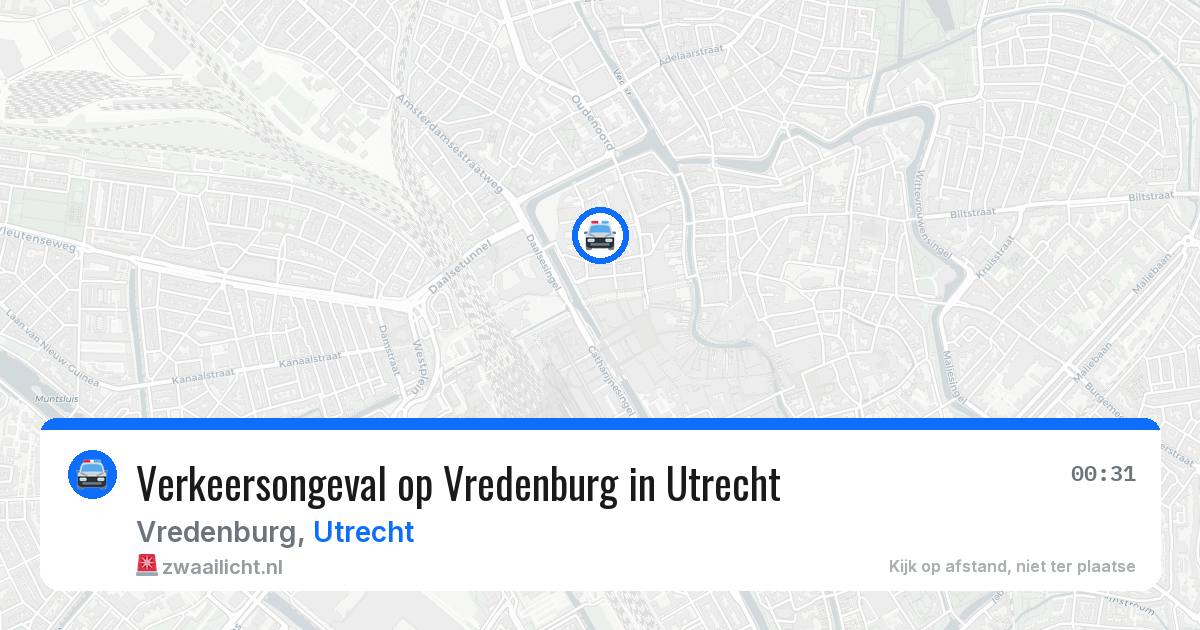Verkeersongeval op Vredenburg in Utrecht — 8 aug 2026