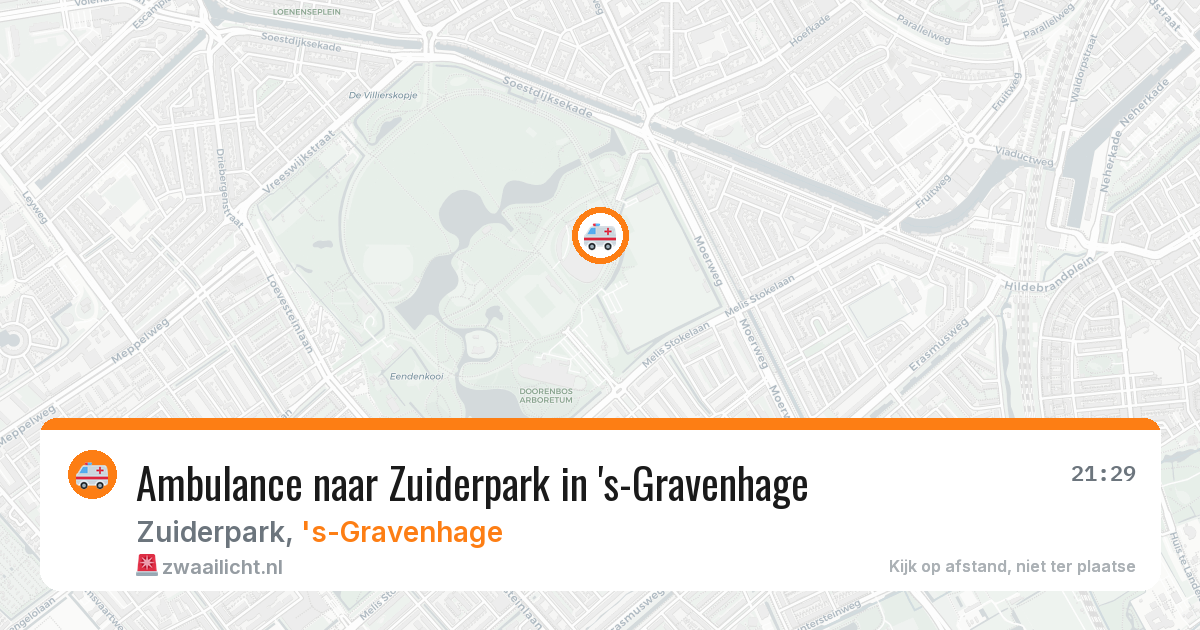 Ambulance naar Zuiderpark in 's-Gravenhage — 7 apr 2026