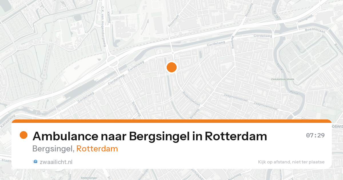Ambulance naar Bergsingel in Rotterdam — 26 aug 2026