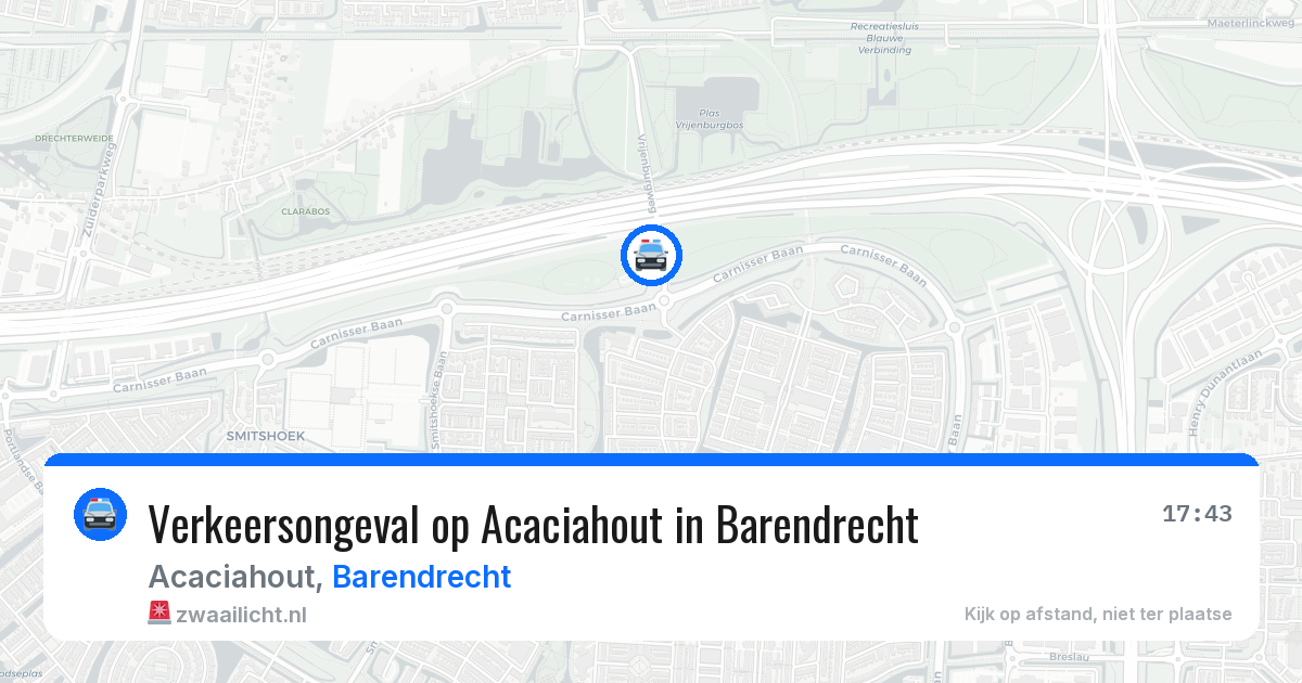 Verkeersongeval op Acaciahout in Barendrecht — 30 mrt 2026