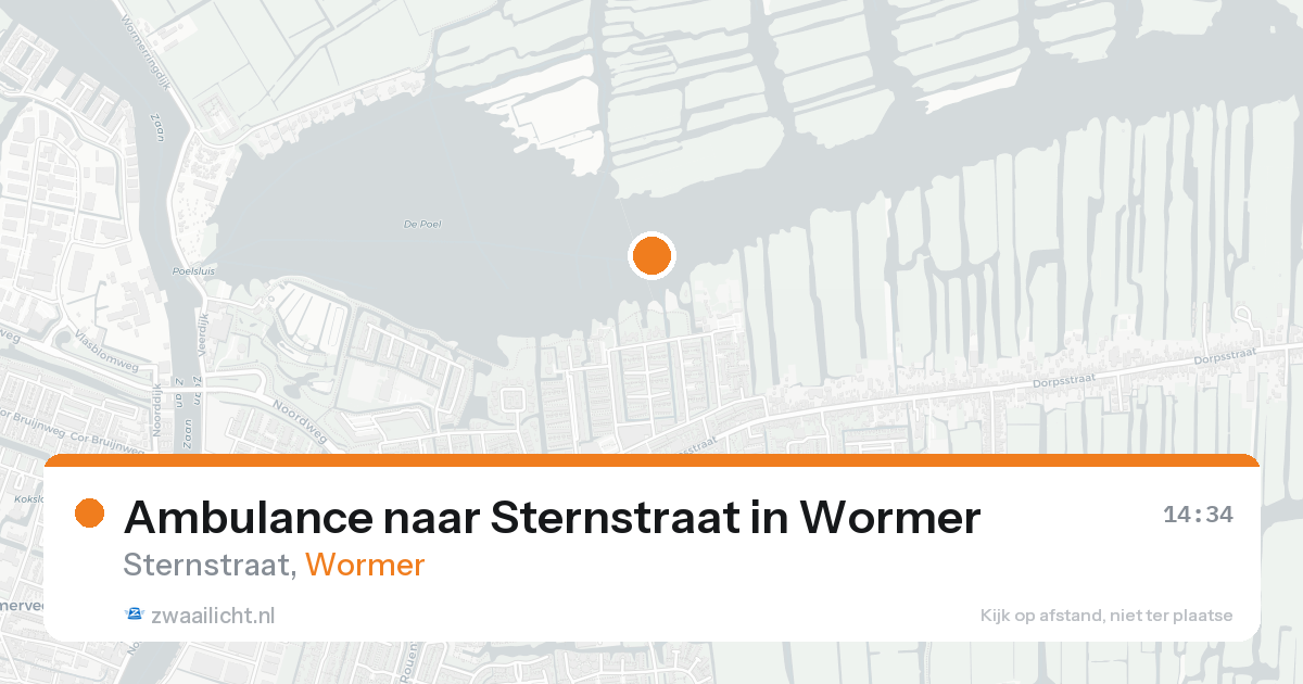 Ambulance naar Sternstraat in Wormer — 3 jul 2026