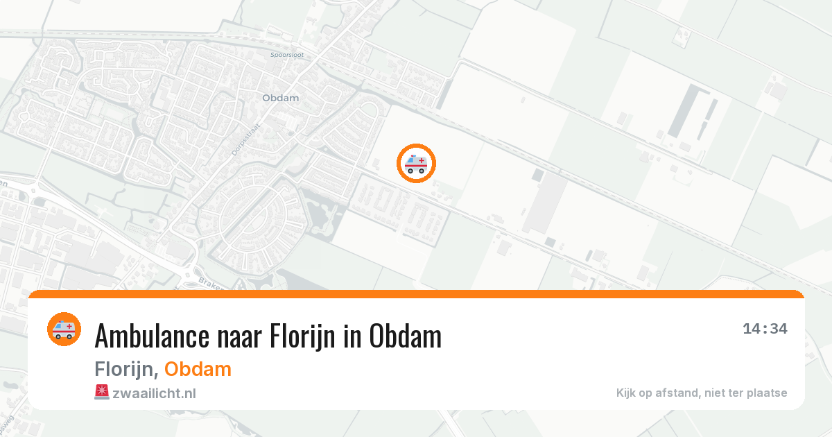 Ambulance naar Florijn in Obdam — 10 jul 2026