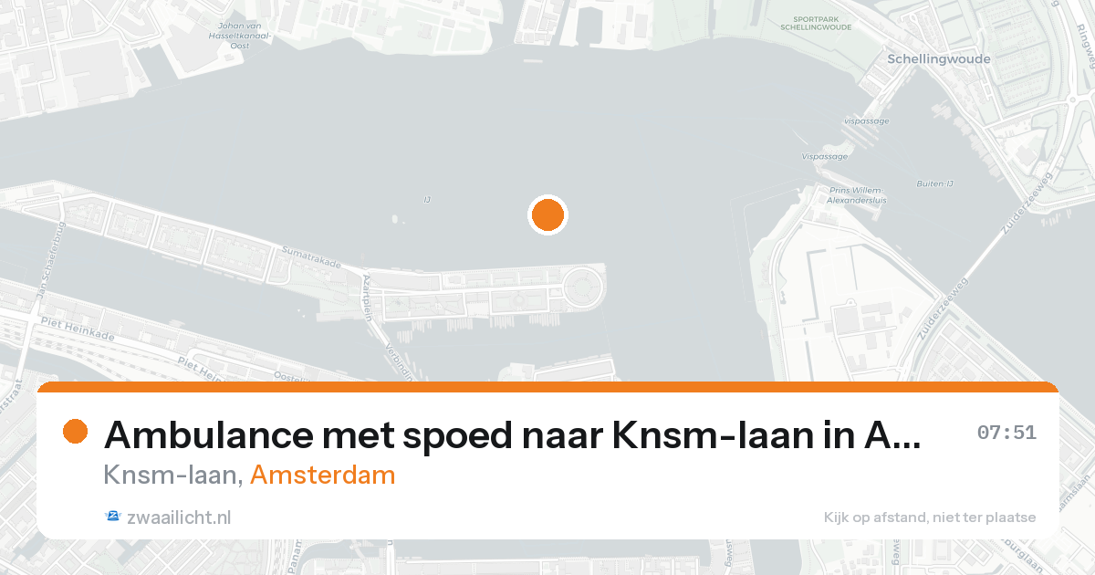 Ambulance met spoed naar Knsm-laan in Amsterdam — 31 jan 2026