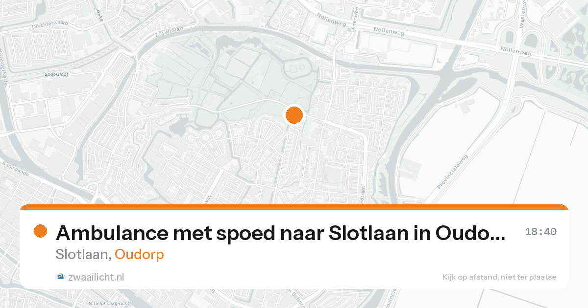 Ambulance met spoed naar Slotlaan in Oudorp — 21 mei 2026
