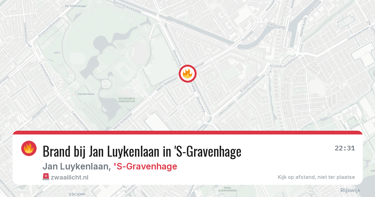 Brand bij Jan Luykenlaan in 'S-Gravenhage — 15 feb 2026