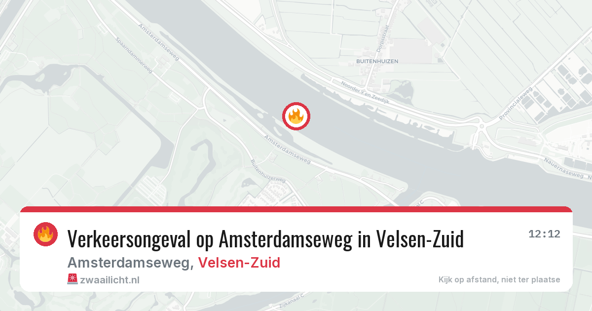 Verkeersongeval op Amsterdamseweg in Velsen-Zuid — 24 jun 2026