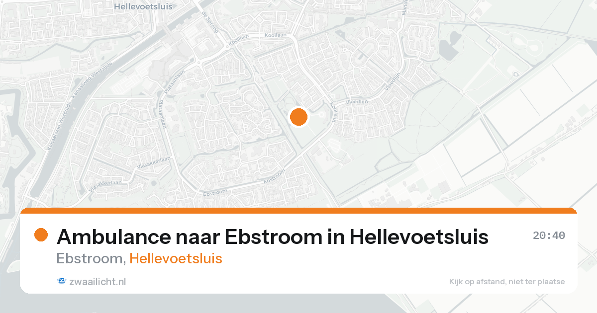 Ambulance naar Ebstroom in Hellevoetsluis — 31 jan 2026
