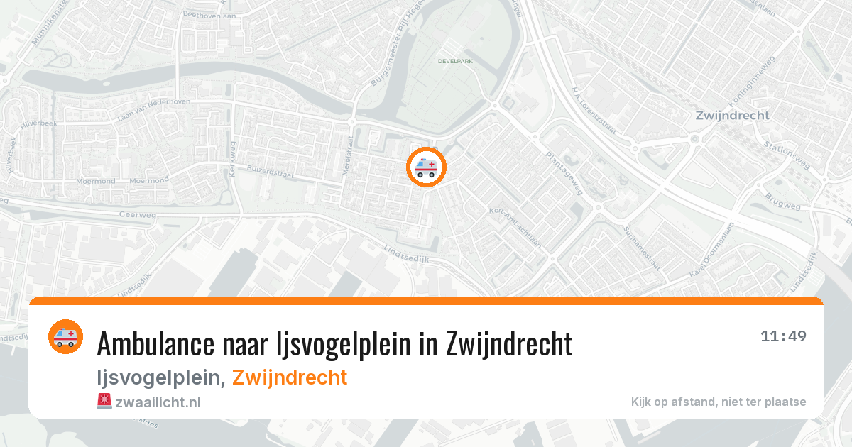 Ambulance naar Ijsvogelplein in Zwijndrecht — 28 jun 2026