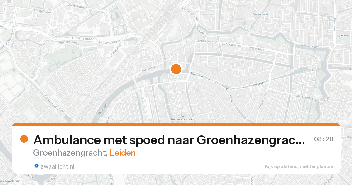 Ambulance met spoed naar Groenhazengracht in Leiden — 31 jan 2026