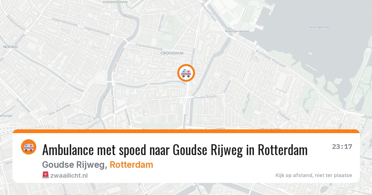 Ambulance met spoed naar Goudse Rijweg in Rotterdam — 29 jan 2026