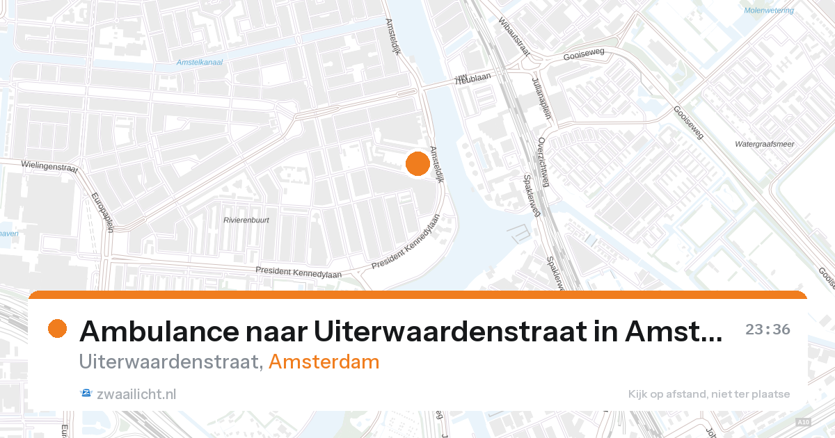 Ambulance naar Uiterwaardenstraat in Amsterdam — 6 feb 2026