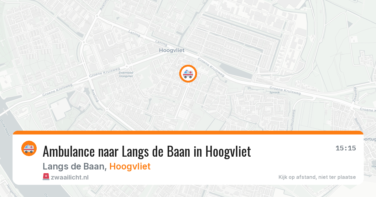 Ambulance naar Langs de Baan in Hoogvliet — 22 jun 2026