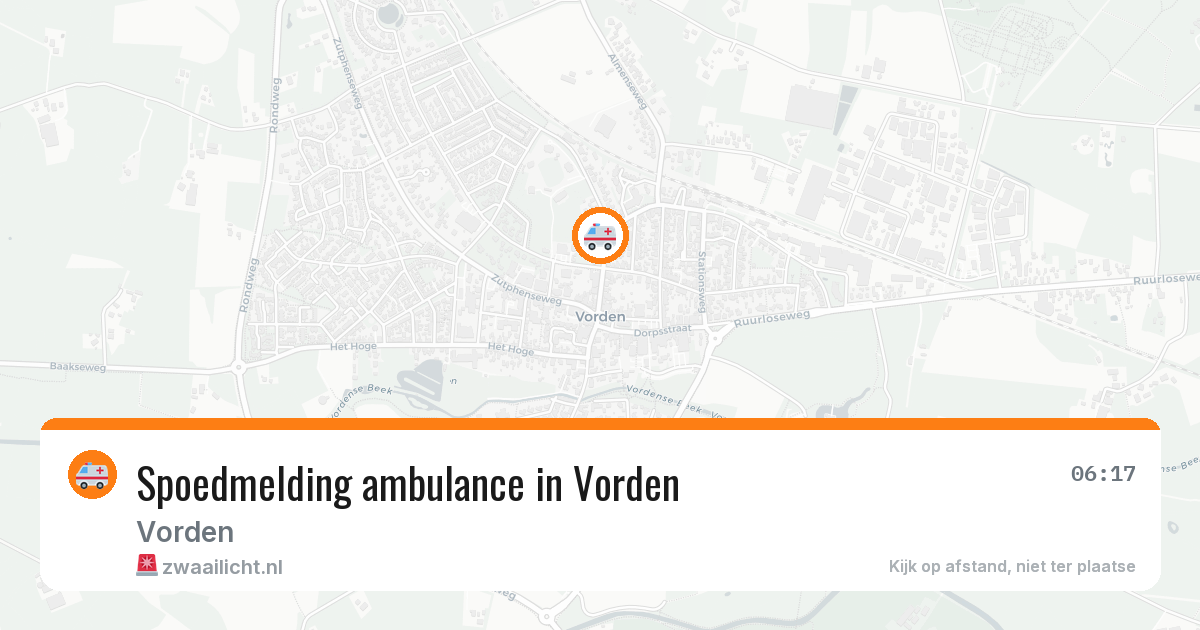 Spoedmelding ambulance in Vorden — 25 jul 2026