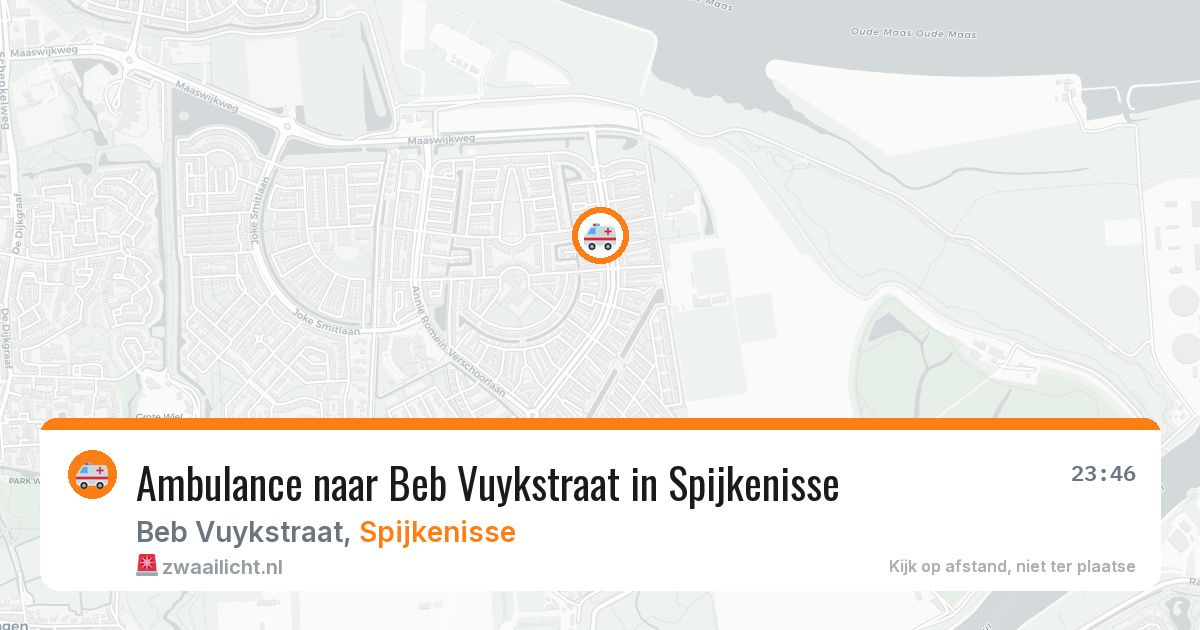 Ambulance naar Beb Vuykstraat in Spijkenisse — 21 mrt 2026