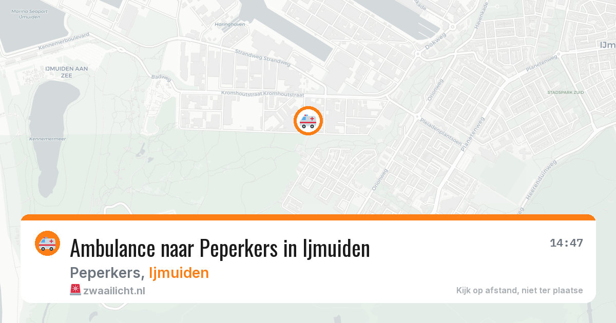 Ambulance naar Peperkers in Ijmuiden — 11 jul 2026
