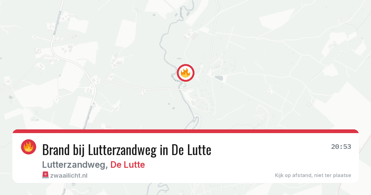 Brand bij Lutterzandweg in De Lutte — 18 feb 2026