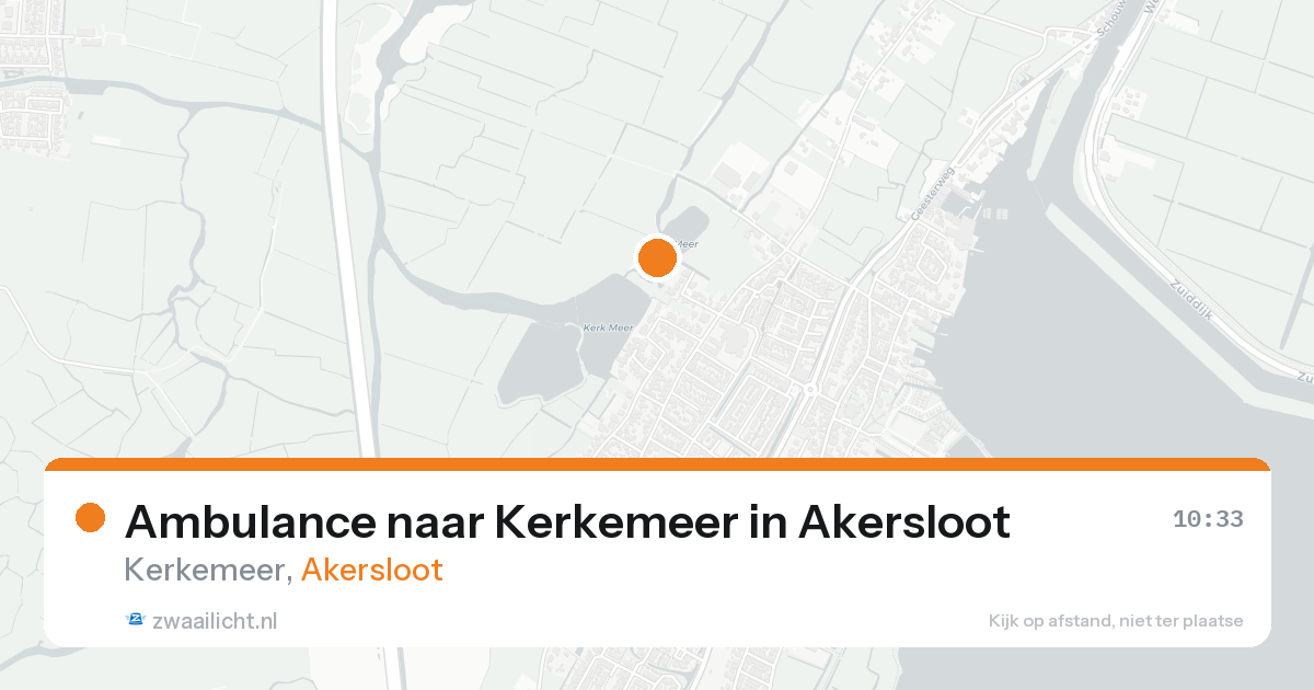Ambulance naar Kerkemeer in Akersloot — 15 aug 2026