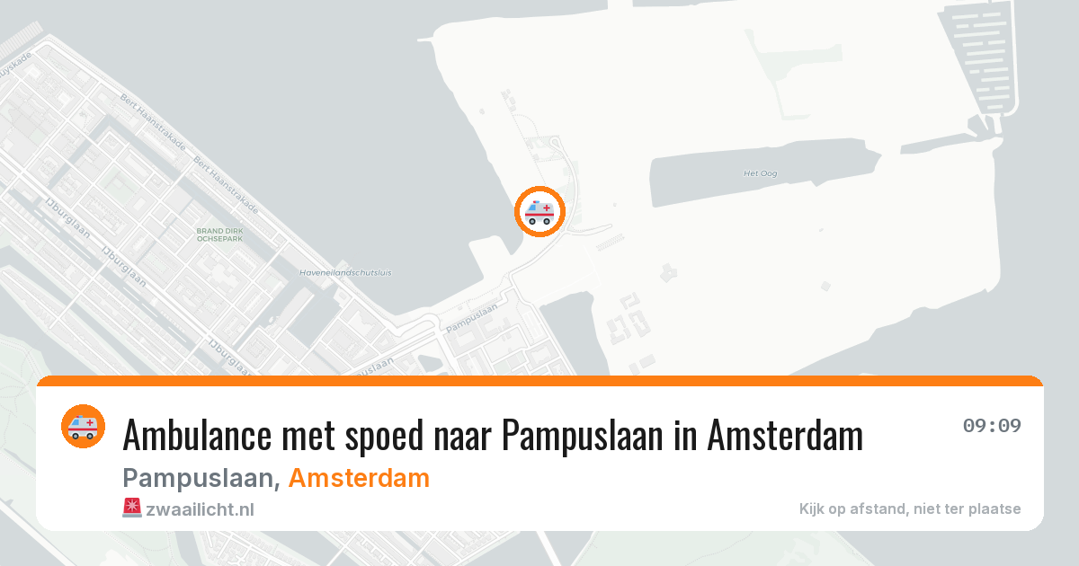 Ambulance met spoed naar Pampuslaan in Amsterdam — 7 apr 2026