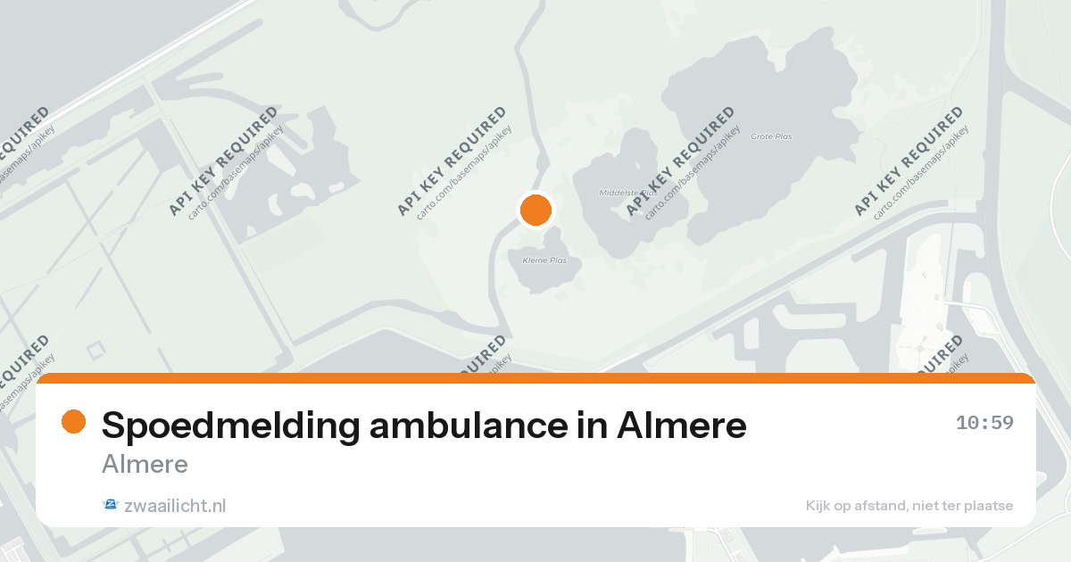 Spoedmelding ambulance in Almere — 26 aug 2026
